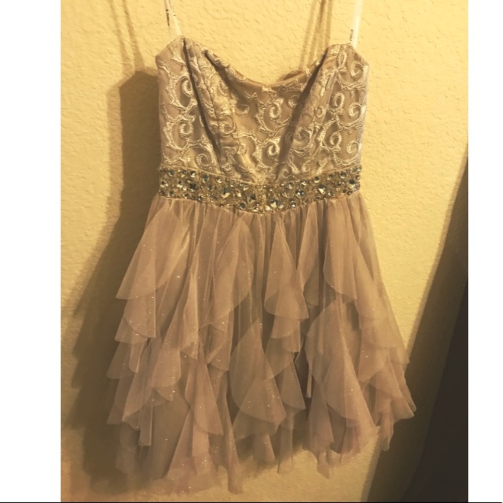 Strapless Homecoming Dress